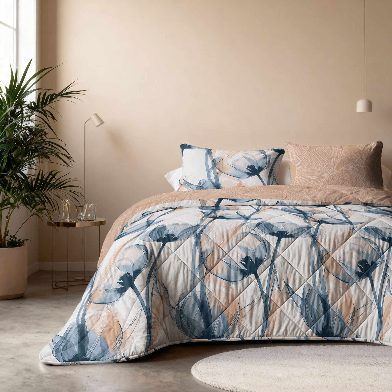 Sleeptime Bettdecke Flower – waschbar, 4 Jahreszeiten, Flower