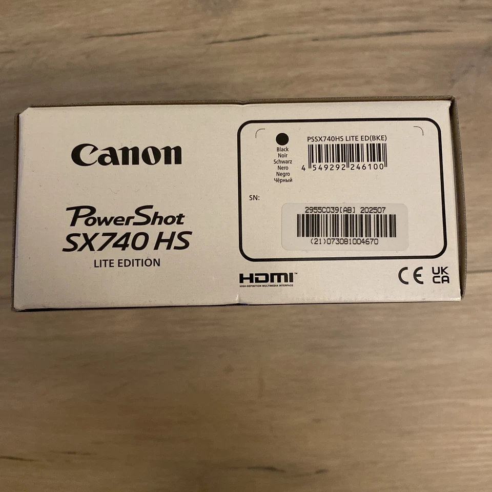 Canon PowerShot SX740 HS Digitalkamera 20.3MP 40x Zoom WLAN 4K UHD Schwarz - Bild 3 von 4