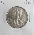 1946 Walking Liberty Half Dollar Brilliant Strong Luster Sharp Detail 90% Silver