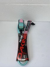 Rare Dakine PRO COMP 5' x 3/16" Surf Surfing Leash Teal Pink