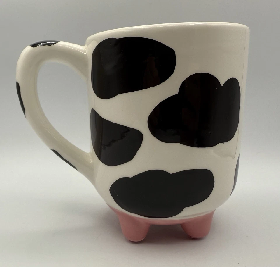 Taza de vaca Boston Warehouse 20 oz Udderly con agarre antideslizante pies de silicona taza divertida Foto 2 de 4