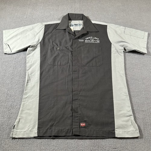 Fryes Leap General Store Cafe Mens Medium Short Sleeve Shirt Button Up Maine NWT - Picture 11 of 11