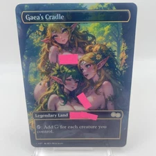 Playtest Gaea's Cradle FOIL fanart Style Card For EDH and Commander Magic