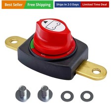 Side Post Battery Disconnect Switch 12V - 48V, Marine Battery Switch Disconne...