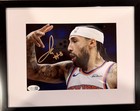 NEW YORK KNICKS GTA JOSE ALVARADO SIGNED AUTO 8x10 FRAMED PHOTO WITH JSA WITNESS — photo 1