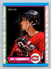 #53 Guy Carbonneau 1989-90 O-Pee-Chee Montreal Canadiens