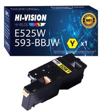 HI-Vision® 1 Pack (1,400 Pages) E525w (593-BBJW, 3581G) Yellow Toner Cartridg...