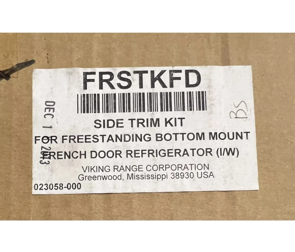 维京不锈钢侧边装饰套件 #FRSTKFD 适用于法式门冰箱,C-pics   — 第 4/4 张图片