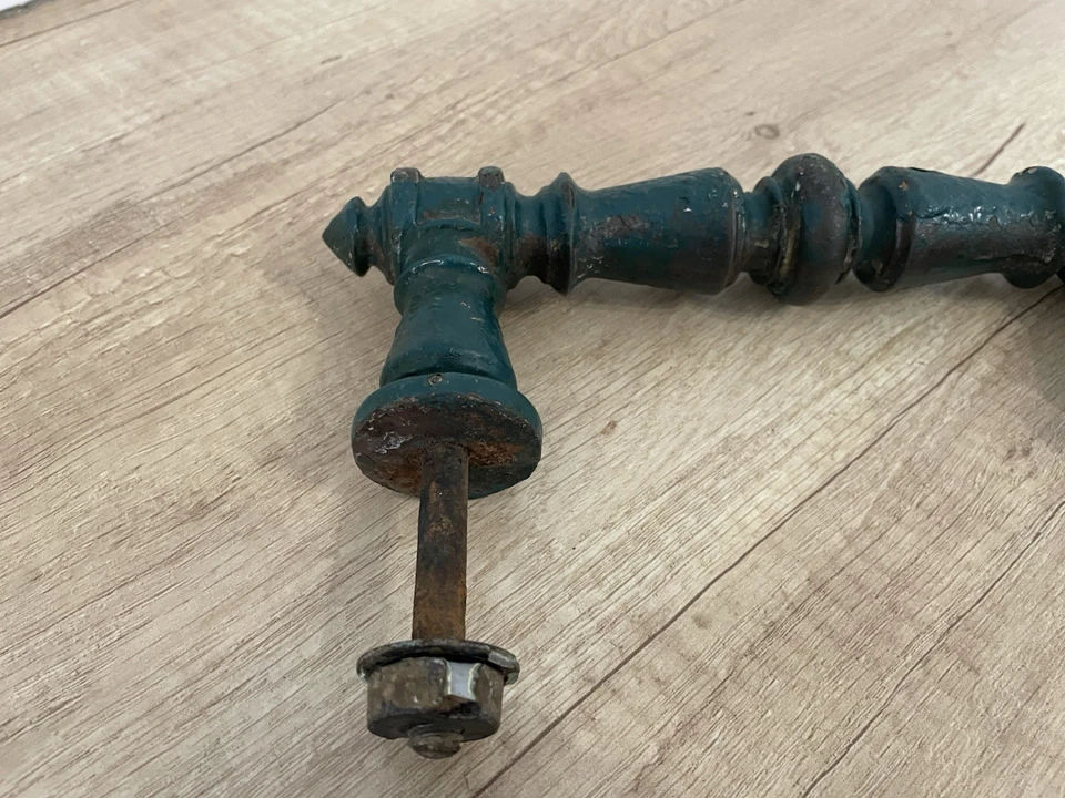 Poignée De Porte En Fonte Ou Métal Ancienne 24 Cm ~ - Photo 3/4