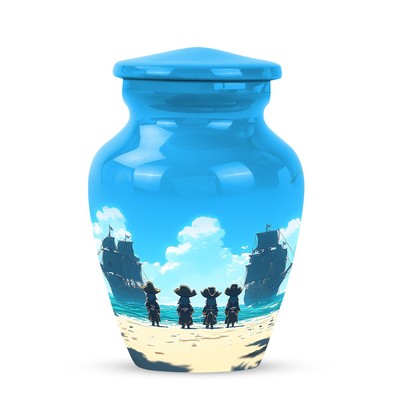 Pirate Urns Urn For Human Ashes Adult Female Decorative Memorial 3Inch Cremation