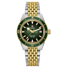 Rado Captain Cook Automatic 39mm Green Dial Two Toned Watch R32225313
