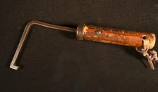 ANTIQUE JAPANESE CUSTOM MADE HAND FORGED MERCHANT STOREHOUSE HOOK DOOR KEY