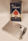 PINOCHLE No.85 Blue TAHOE Playing Cards by Arrco Chicago Silver Foil Pkg