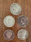 5x 1964 50C Kennedy Half Dollar Lot
