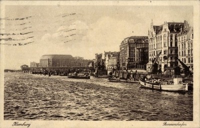 Postcard Hamburg Mitte Neustadt, inland port - 4832398