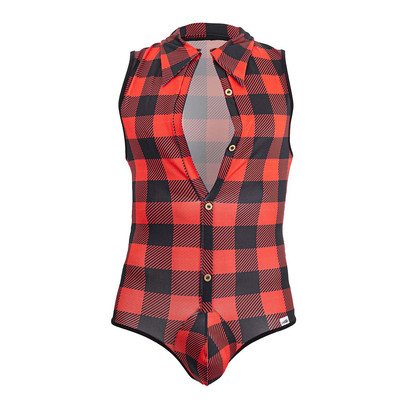 Mens Underwear: CandyMan 99800 Lumberjack Bodysuit