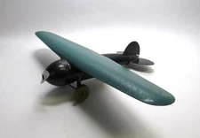 1930s Vintage WYANDOTTE Lockheed Pressed Steel Toy Airplane USA 18" Wingspan