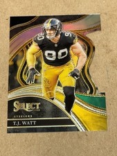 2023 Select T.J. Watt Silver Die-Cut Prizm Club Level Card 217 Steelers