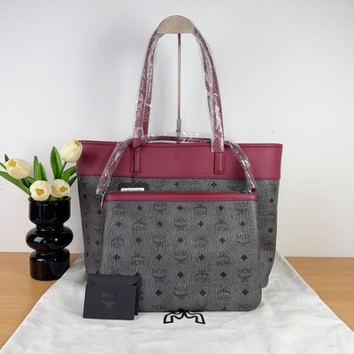 MCM Pre-Owned Authentic Tote Grey MWP9SVI41SB001 28 x 37 x 15 cm