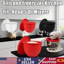 Silicone Liners for Kitchen Aid Tilt-Head 5 Qt Mixers Attachments Bowls KU