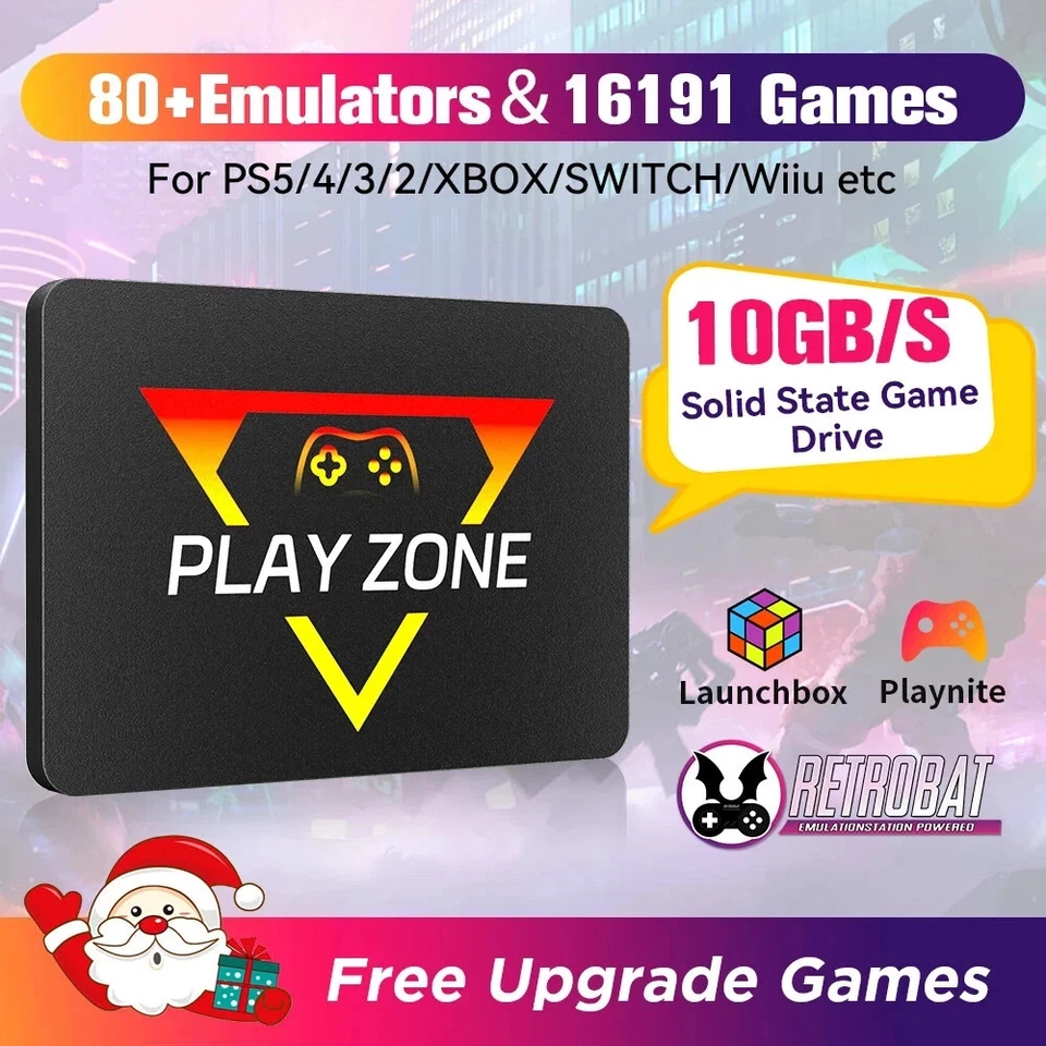 Playzone 1TB External Emulator Game SSD Built-In16000 Retro&Aaa Games Portable - Image 2 of 4