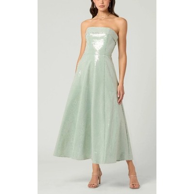 NEW Shoshanna Sequin Midnight Kiara Dress in Verde/Ivory size 0