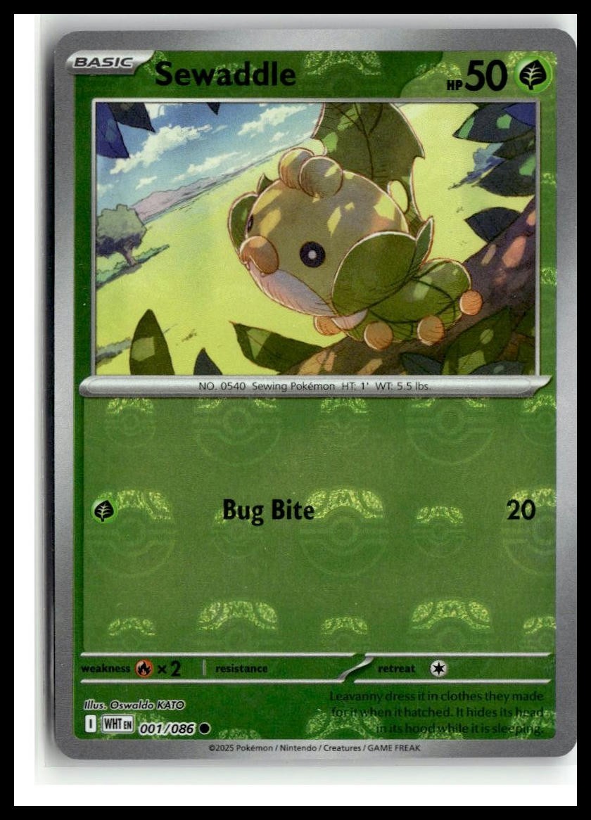 sewaddle pokemon card value Emerging Powers #4/98 reverse holo – a Pokemon from the Black Sewaddle 2025 Scarlet & Violet: