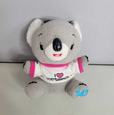 Cody Simpson Koala Bear Plush   Backpack Clip   2011 Wish Factory #143   6''