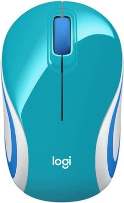 Logitech Wireless Mini Mouse M187, Pocket Sized Ultra Portable Mouse, Teal (3EA)