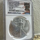 2021 P Silver American Eagle NGC MS69 Emergency Production Type 1 Early Releases