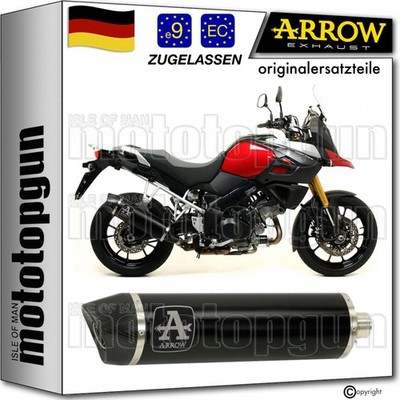 ARROW AUSPUFF ZUGELASSEN MAXI RACE-TECH SCHWARZ C SUZUKI V-STROM 1000 2016 16