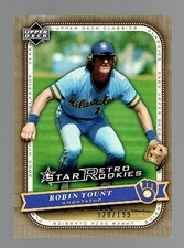 Robin Yount 2005 Upper Deck Classics Star Retro Rookies Parallel #/199 HOF