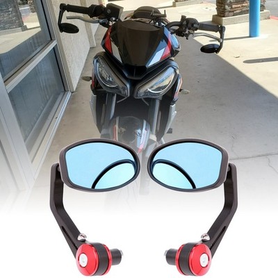 7/8'' 22mm Bar End Mirrors Anti-Glare For Triumph Trident 660 2021-2023 750 900