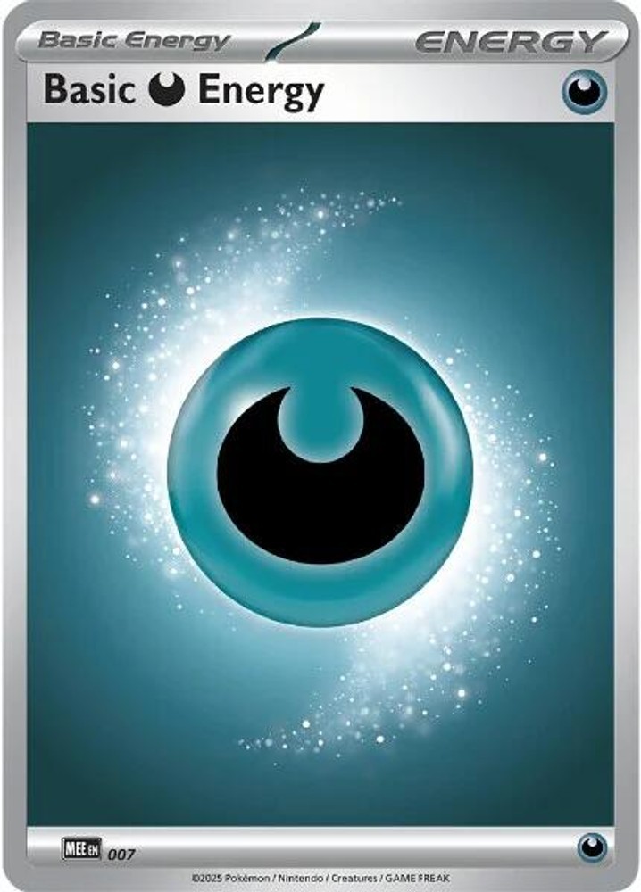 Pokemon Basic Darkness Energy [MEE: Mega Evolution Energies - 7]Reverse Holof...