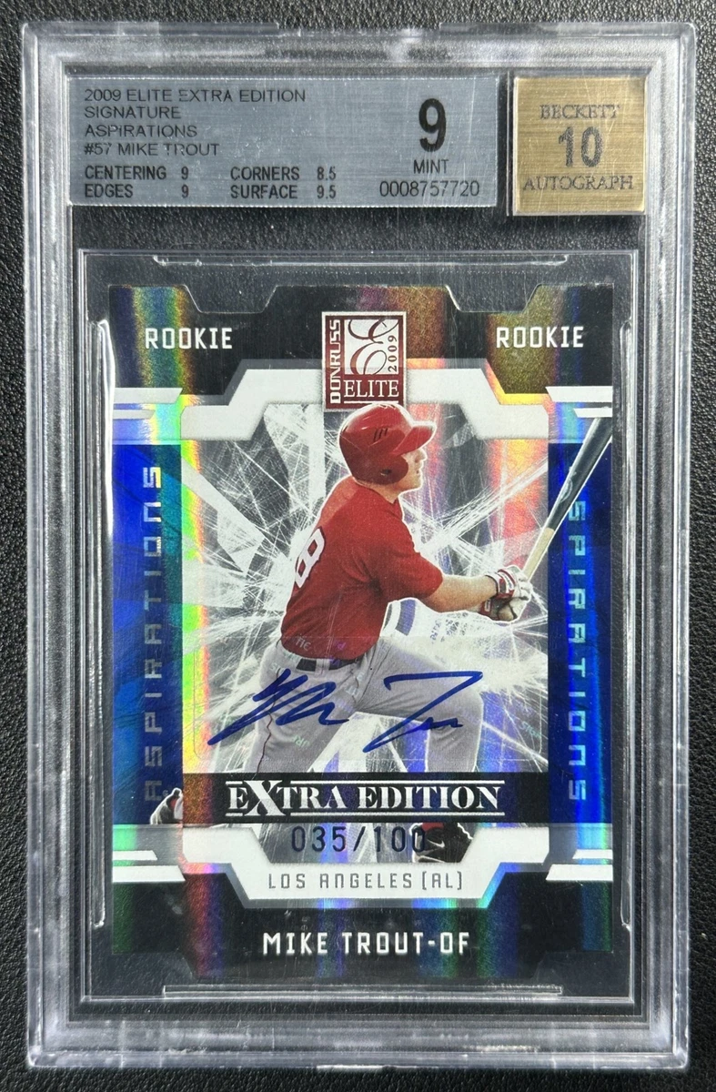 Mike Trout 9 Graded Baseball Sports Trading Cards & Accessories