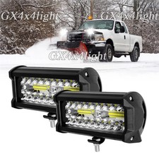 Snow Plow 7inch White Led Work Lights Truck Tractor Headlight Tractor Suv Utv