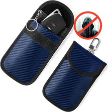Upgraded Faraday Bag for Key Fob 2 Pack , Premium Faraday Key Fob Protector  Ca