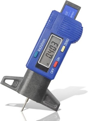 LCD Display Tire Tread Depth Gauge, Digital Tire Depth Gauge with  Color: Blue