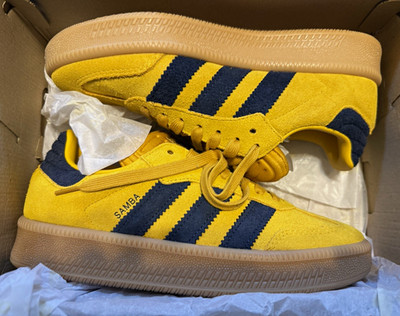 adidas Samba XLG Bold Gold/Night Indigo Suede Low size 8 men, 9 women, 7.5 UK