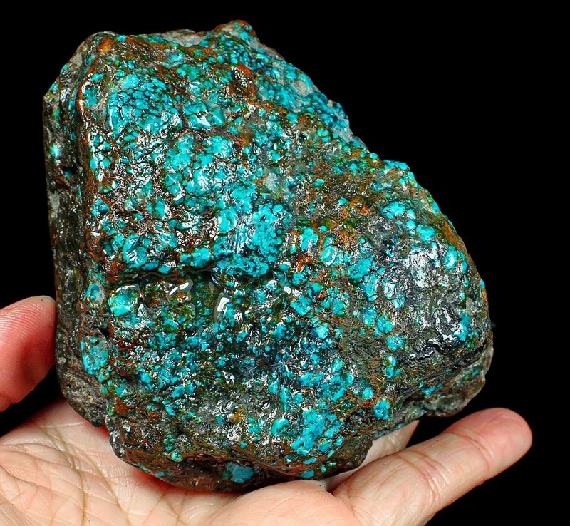 1383Ct Nevada Blue Spiderweb Turquoise High-hardness Rough Specimen YKML35