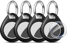 4 Pack IPX8 Waterproof Airtag Holder for Airtags with Air Tag Keychain,Silicone