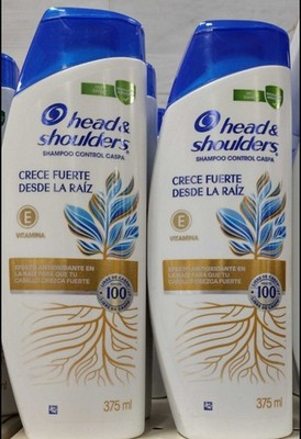 2X HEAD AND SHOULDERS STRONG ROOT SHAMPOO ( Crece Fuerte ) - 2 OF 375ml EACH 