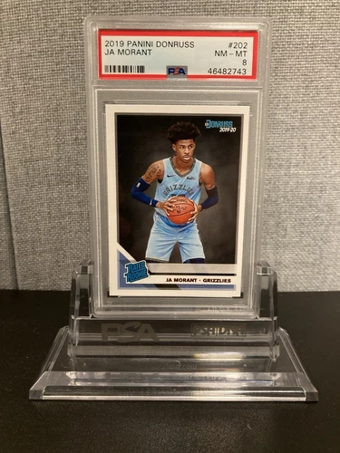 2019-20 Panini Donruss Rated Rookie #202 Ja Morant RC PSA 8 MINT Grizzlies