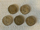 1969D & 1967 Kennedy Half Dollar 40% Silver Lot of 5 Circulated