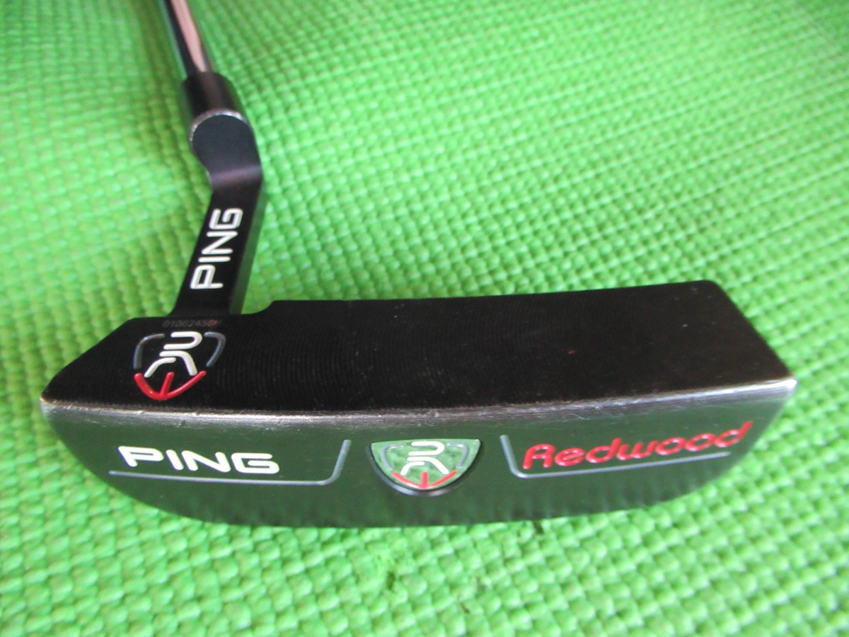 LH Ping Redwood black D66 putter left hand About 32.5