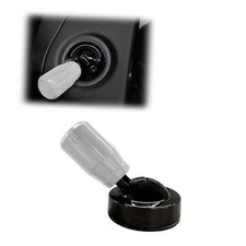 Car Joystick Push Start Button Cover, Cool Metal Automotive Engine One Silver