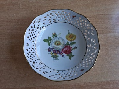 Deko Schale, Obstschale, Marienbad Ingres Weiß, 23cm, Nr. 811