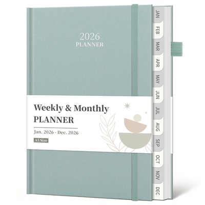 2026 Planner Weekly and Monthly Calendar from Jan 2026 to Dec 2026