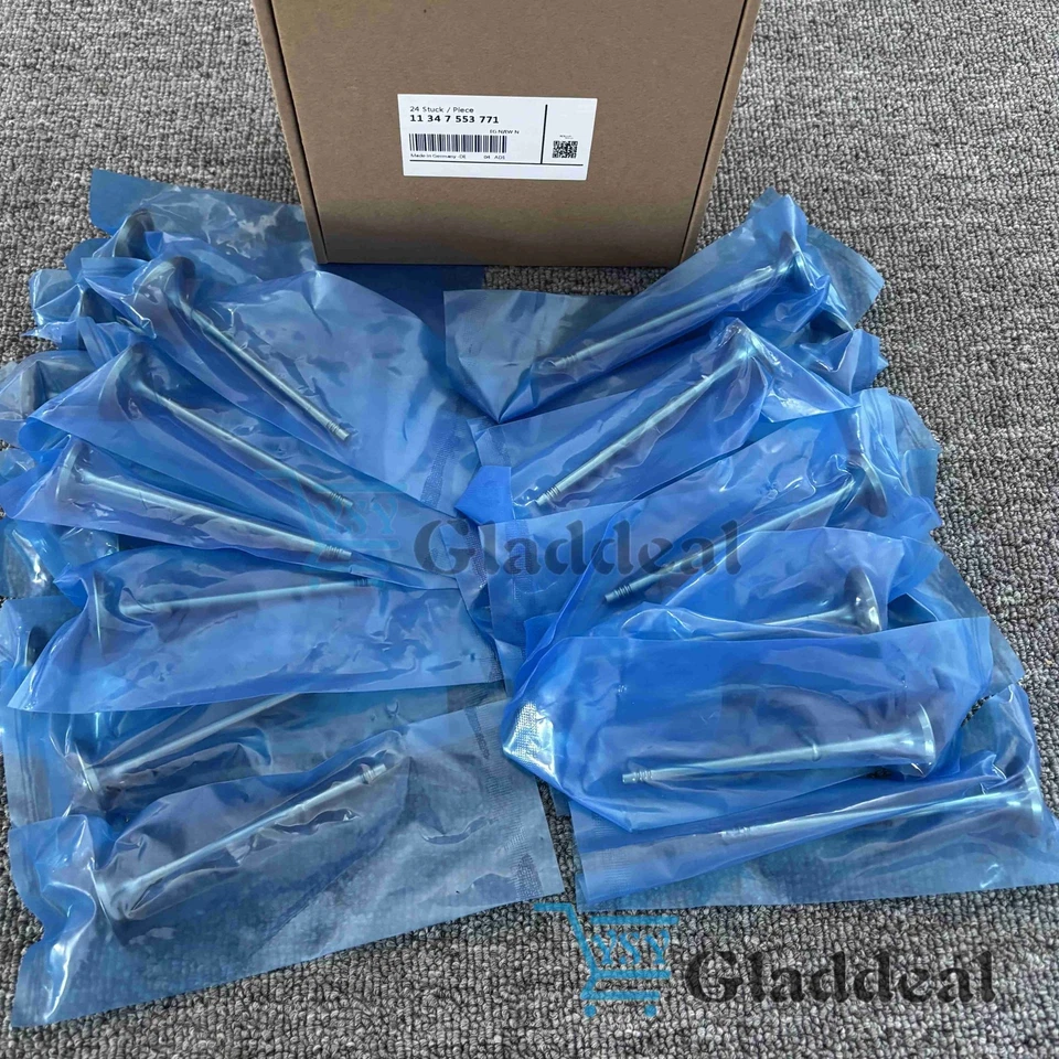 Комплект из 12 впускных и выпускных клапанов для 11347553771 BMW 125i 328i 528i X5 Z4 - Изображение 2 из 4