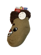 rudolph red nosed reindeer baby toddler slipper socks grippers size 2T 3T